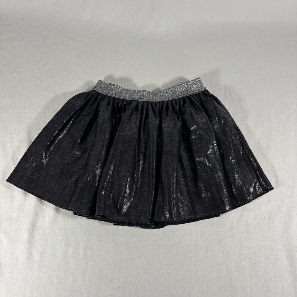 J Khaki Girls Black Metallic Skirt 3T